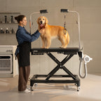 Professional Electric Grooming Table with Adjustable Height & LED Arm – Jirpet Atlas